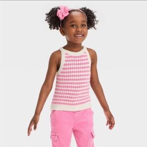 Girls' Striped Sweater Vest - Cat & Jack™ Lavender L
